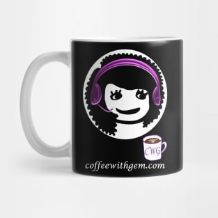 CWG Face logo white text Left Mug